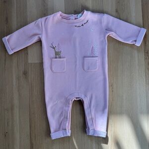 Baby Gap Pink Sweatshirt Onesie 6-12 Months